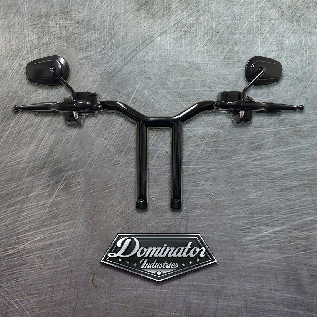 Complete All in One 16 Big Daddy MX T Bar Kit for 2015-2023 Road Glide in Gloss Black | Dominator Industries