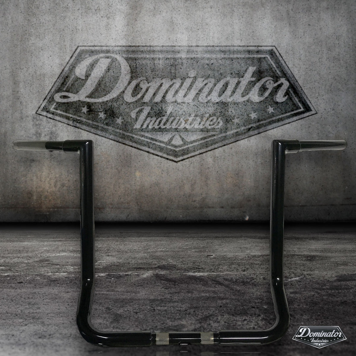 Dominator Industries 1 1/4 Prewired 10 Gloss Black Miter Monkey Bar Apes Compatible with Harley-Davidson Electra & Street Glide, Special, Ultra