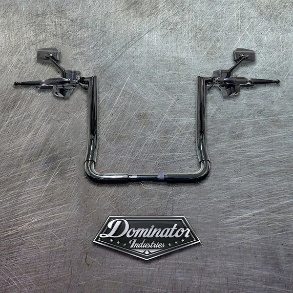 2023-2024 Road Glide CVO Only Big Daddy 1½ MX T Bars 14 in Gloss Black | Dominator Industries