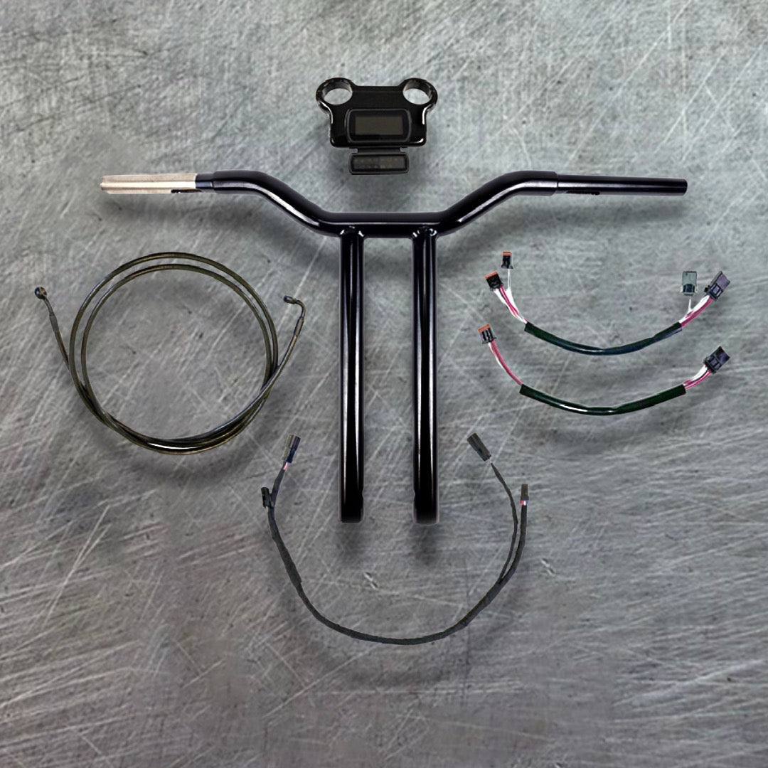 2018 & Newer FXBB Street Bob Complete All In One MX T Bar Kit. (Gloss Black)