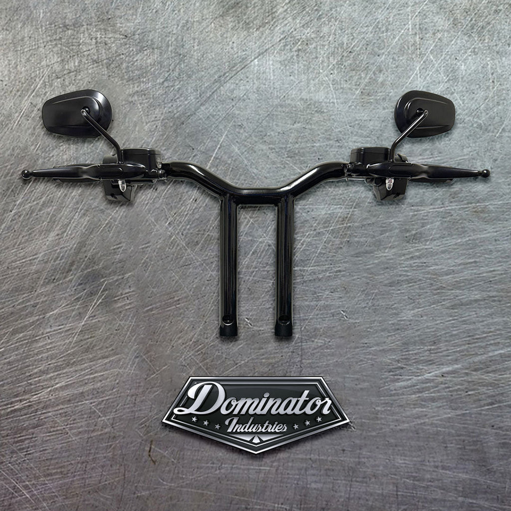 Complete All in One 12 Big Daddy MX T Bar Kit for 2015-2023 Road Glide in Gloss Black | Dominator Industries