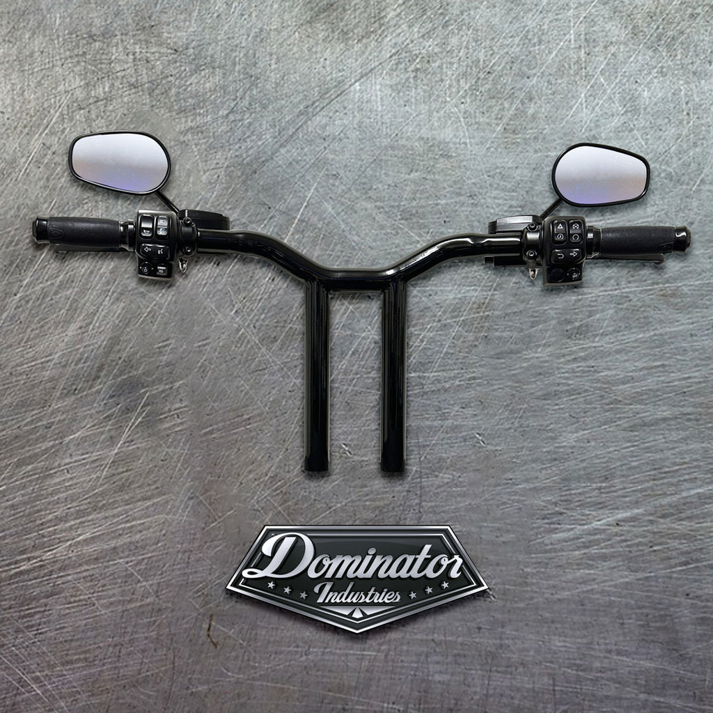 2023-2024 Road Glide CVO Only Big Daddy 1½ MX T Bars 14 in Gloss Black | Dominator Industries