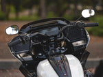 Dominator Pullback Riser & 1 1/4" Moto Bar Combination for 2023 CVO & 2024 Road Glide Models (Gloss Black)