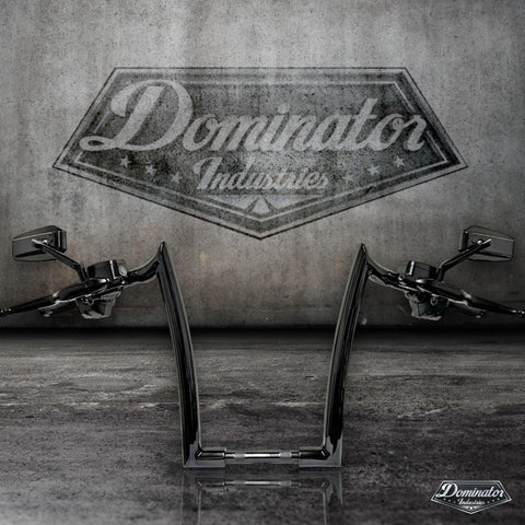 Dominator Industries 1 1/4 inch Meathook Monkey Ape Hanger Handlebar, 13  inch Rise, Chrome, Handlebar Accessories -  Canada