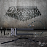 Dominator Pullback Riser & 1 1/4" Moto Bar Combination All In One Complete Kit for 2022-2024 Low Rider ST (Includes Gauge Relocation Mount)