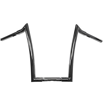 Meathook Monkey Ape Hanger Handlebar, 1 1/4 Inch Diameter, 12 Inch Rise, Chrome