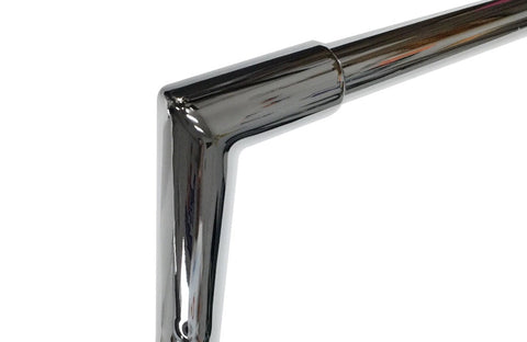 Miter Cut Ape Hanger Bars, 1 1/4 Inch Diameter, 12 Inch Rise, Chrome – Dominator  Industries