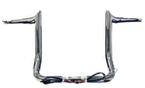 100% Plug & Play 14" Big Daddy 1 ½" Meathook Monkey Bagger Bars Chrome Fits 2014-2015 Models