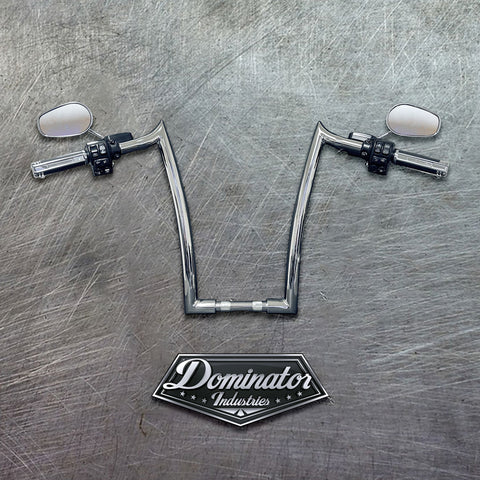  Dominator Industries 1 1/4 PRE-Wired 14 Black Meat Hook Bar Ape  Hangers Compatible with Harley-Davidson Bagger Electra - Handlebars  2014-2023 Heated Grip Option : Automotive